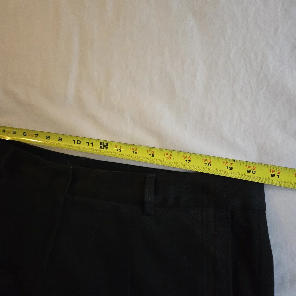 Lands' End High Rise Black Women's Cotton Blend Bootcut Trousers - Picture 6 of 9